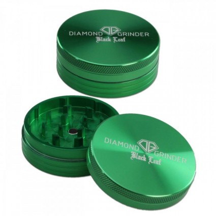 Black Leaf Diamond Al Grinder 2-part Green